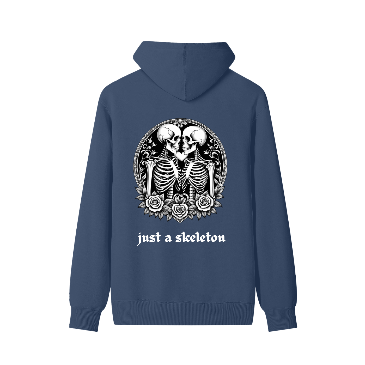 Just a Skeleton Cotton Hoodie