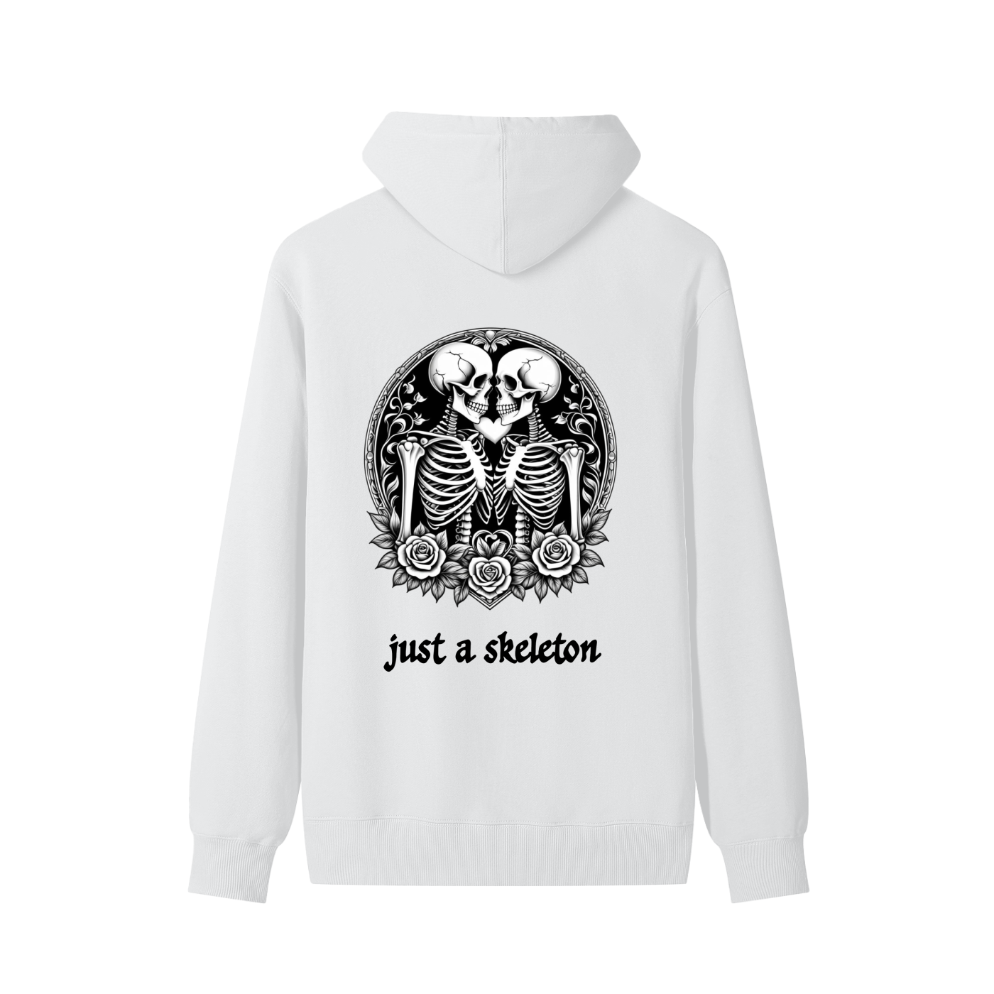 Just a Skeleton Cotton Hoodie