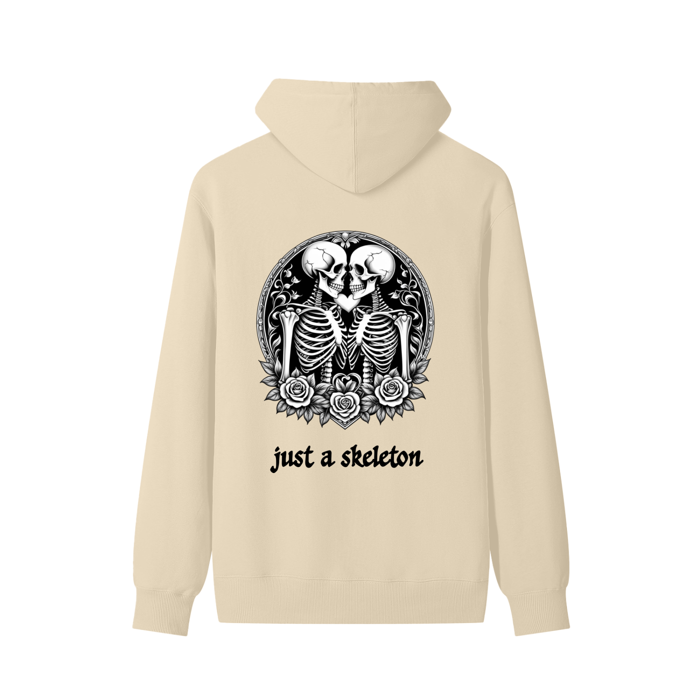 Just a Skeleton Cotton Hoodie